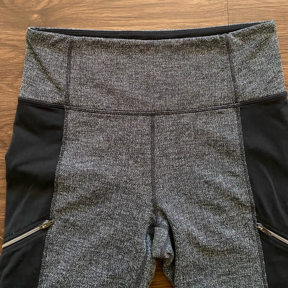 Athleta Metro Drifter High Rise Leggings Herringbone Womens Size M - Picture 4 of 9